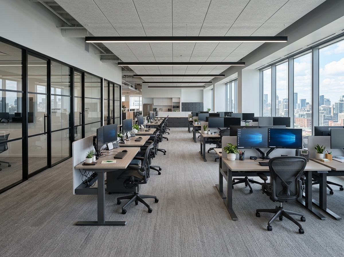 Mantenimiento recurrente de alfombras modulares y sillería en oficinas corporativas CDMX - Clean LyM